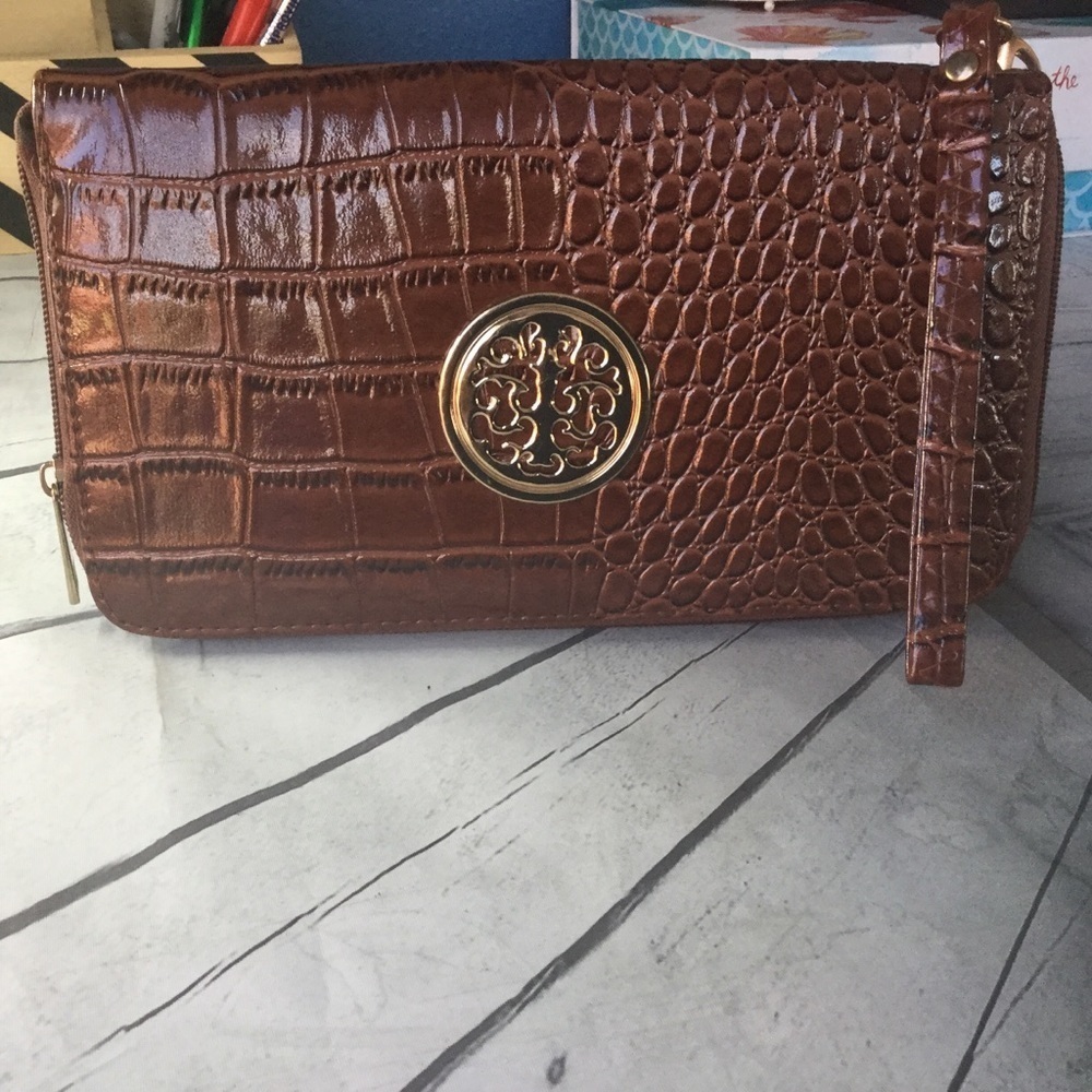 Faux Leather Clutch